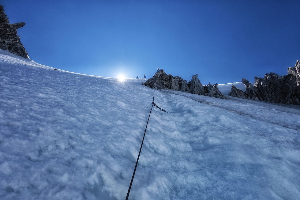 Mont Blanc Royal Traverse Hochtour Chamonix Aiguille du Bionnissay Domes du Miage