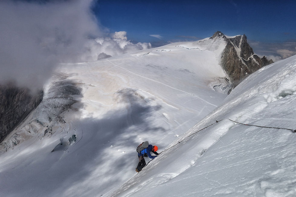 Mont Blanc Royal Traverse Hochtour Chamonix Aiguille du Bionnissay Domes du Miage