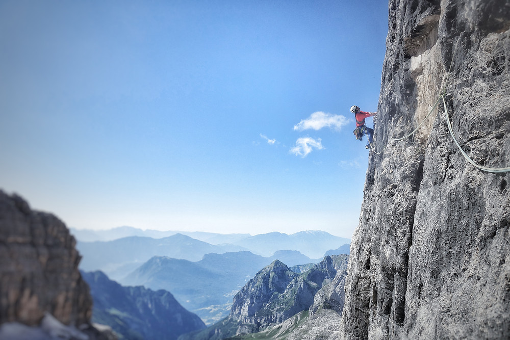 Alpinklettern Brenta Dolomiten Cima d´Ambiez Via Concordia