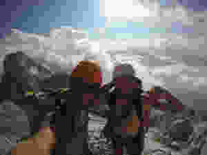 Alpinklettern Monte Agner Nordkante Spigolo nord Dolomiten längste Route