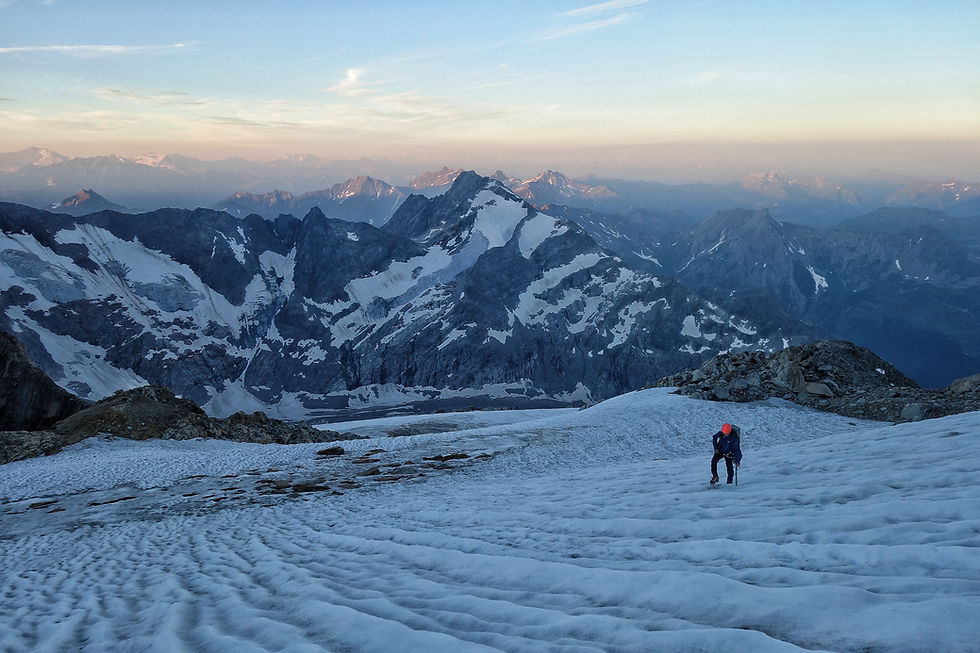 Domes du Miage Hochtour Traverse Royal Mont Blanc
