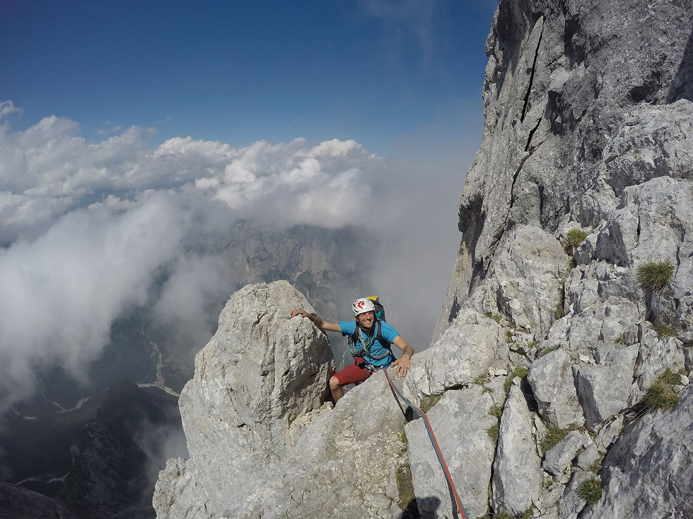 Alpinklettern Monte Agner Nordkante Dolomiten Topo
