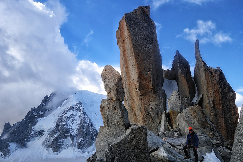 Aiguille du Midi Cosmique Grat Mont Blanc Chamonix