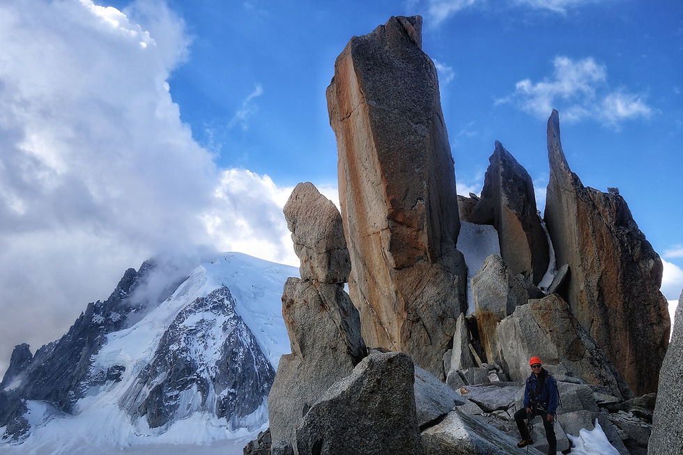 Aiguille du Midi Cosmique Grat Mont Blanc Chamonix