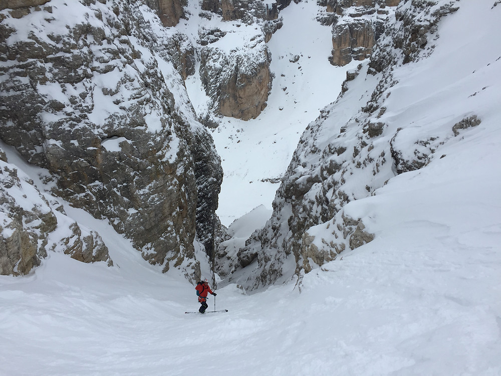 Dolomiten Skitour Rinne Joel Rinne Col Alton Holzer Canale