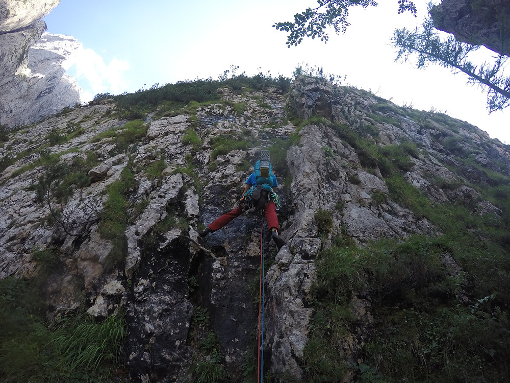 Alpinklettern Monte Agner Nordkante Dolomiten Topo