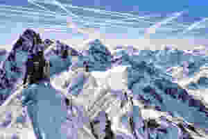 Trafoier Eiswand Nordwand Skitour Ortlergruppe Pelliciolibiwak