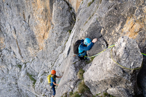 Erster und Zweiter Sellaturm Normalweg mit Bergführer