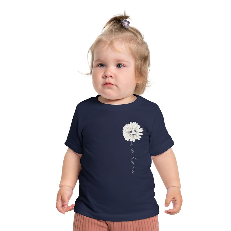Thumbnail: "CMH SOCCER W/FLOWER" - Baby Short Sleeve T-Shirt