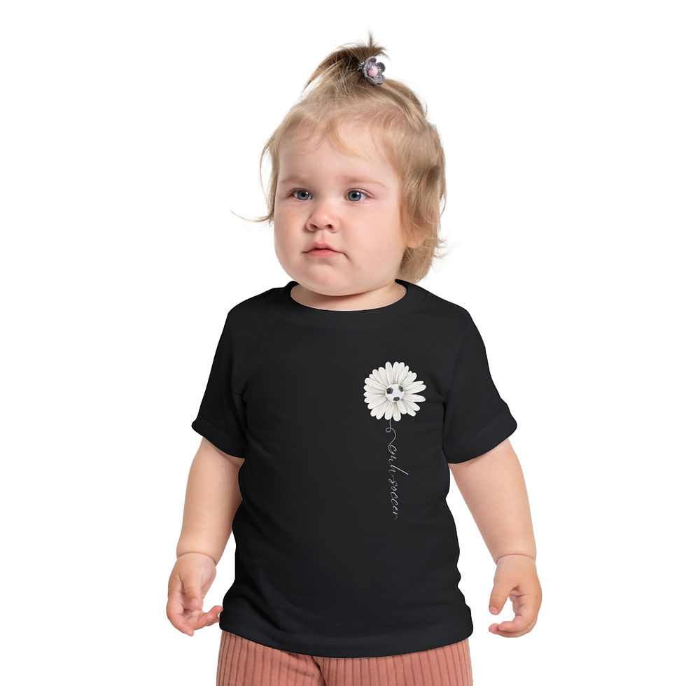 Thumbnail: "CMH SOCCER W/FLOWER" - Baby Short Sleeve T-Shirt