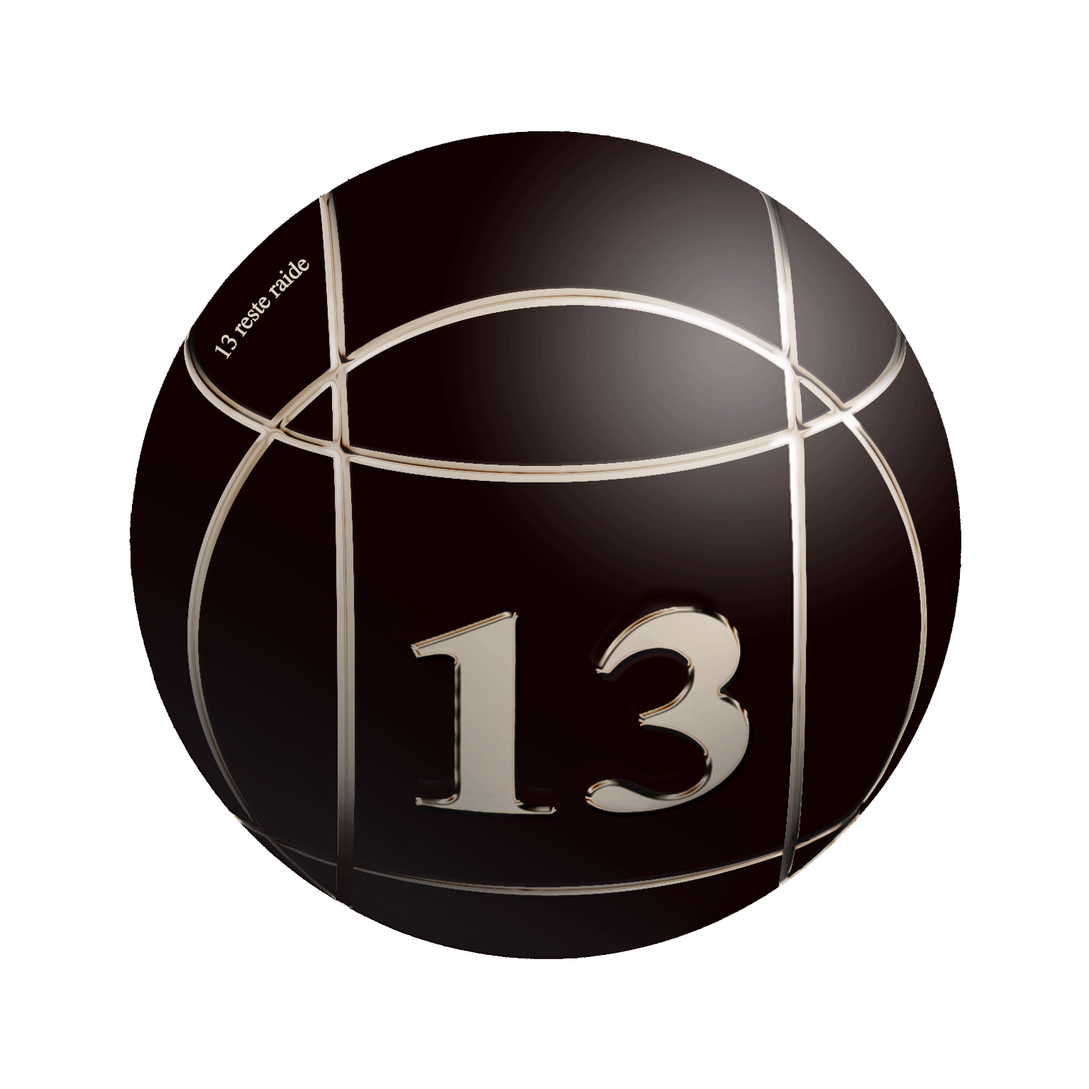 boule de pétanque, p étanque, 13, 13 reste raide, adhésif voiture, stickers, autocollant, malvina le baut