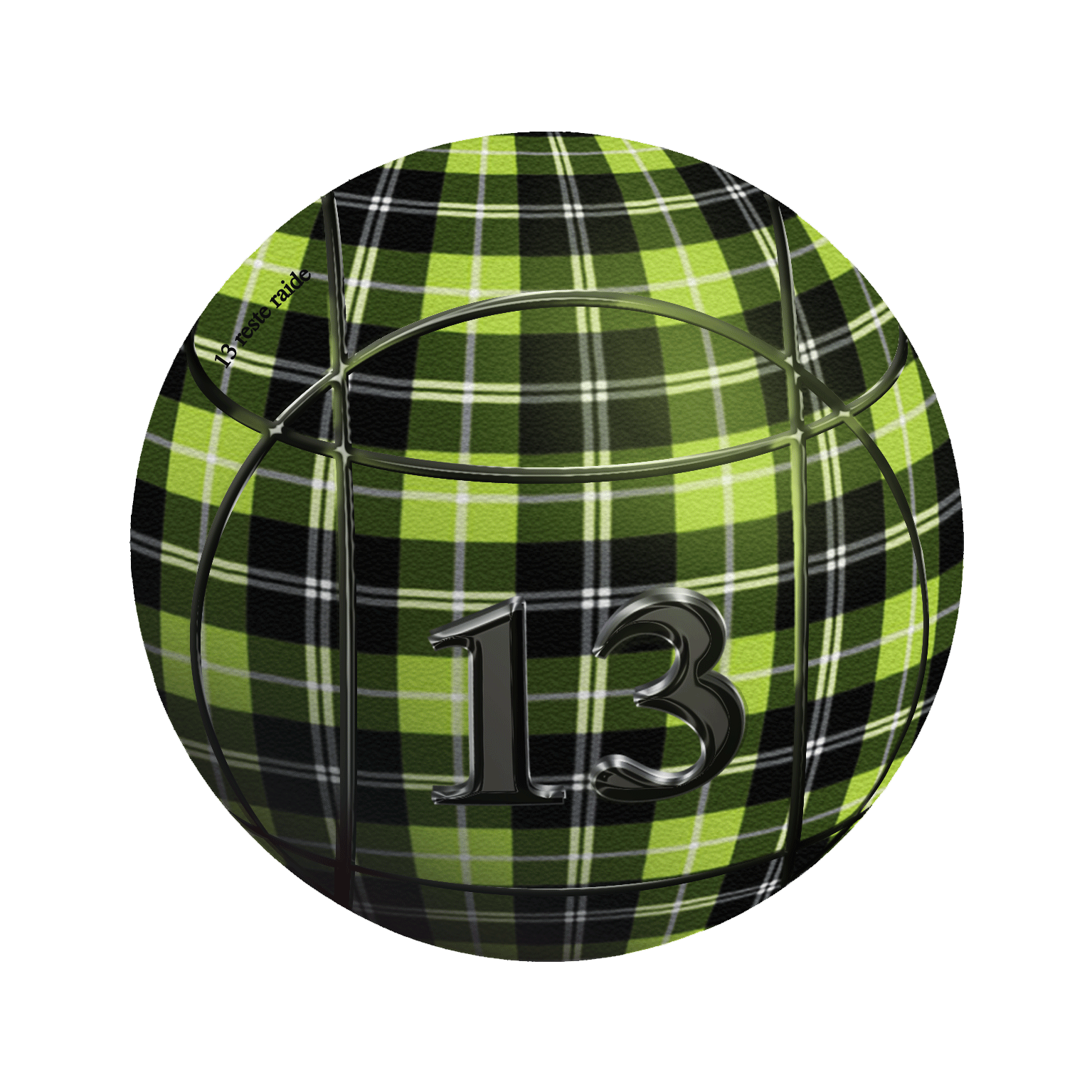 boule de pétanque, pétanque, 13, 13 reste raide, adhésif voiture, stickers, autocollant, malvina le baut