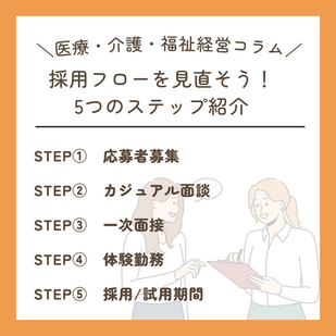 『採用フロー再構築！５つのステップ』