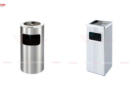 Thùng rác gạt tàn Inox nâng cao văn minh nơi công sở