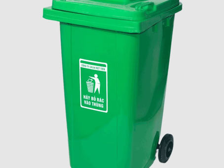 Thùng rác công cộng nhựa HDPE (60L-660L) chất lượng cao