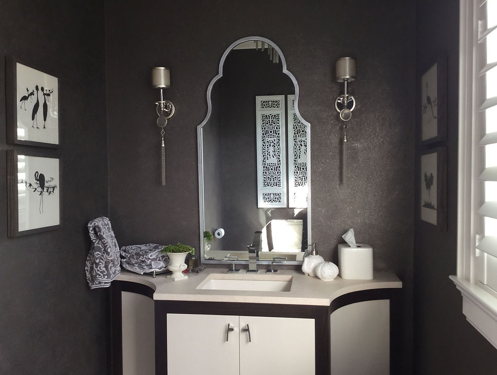 Textured Metallic Plaster Bath