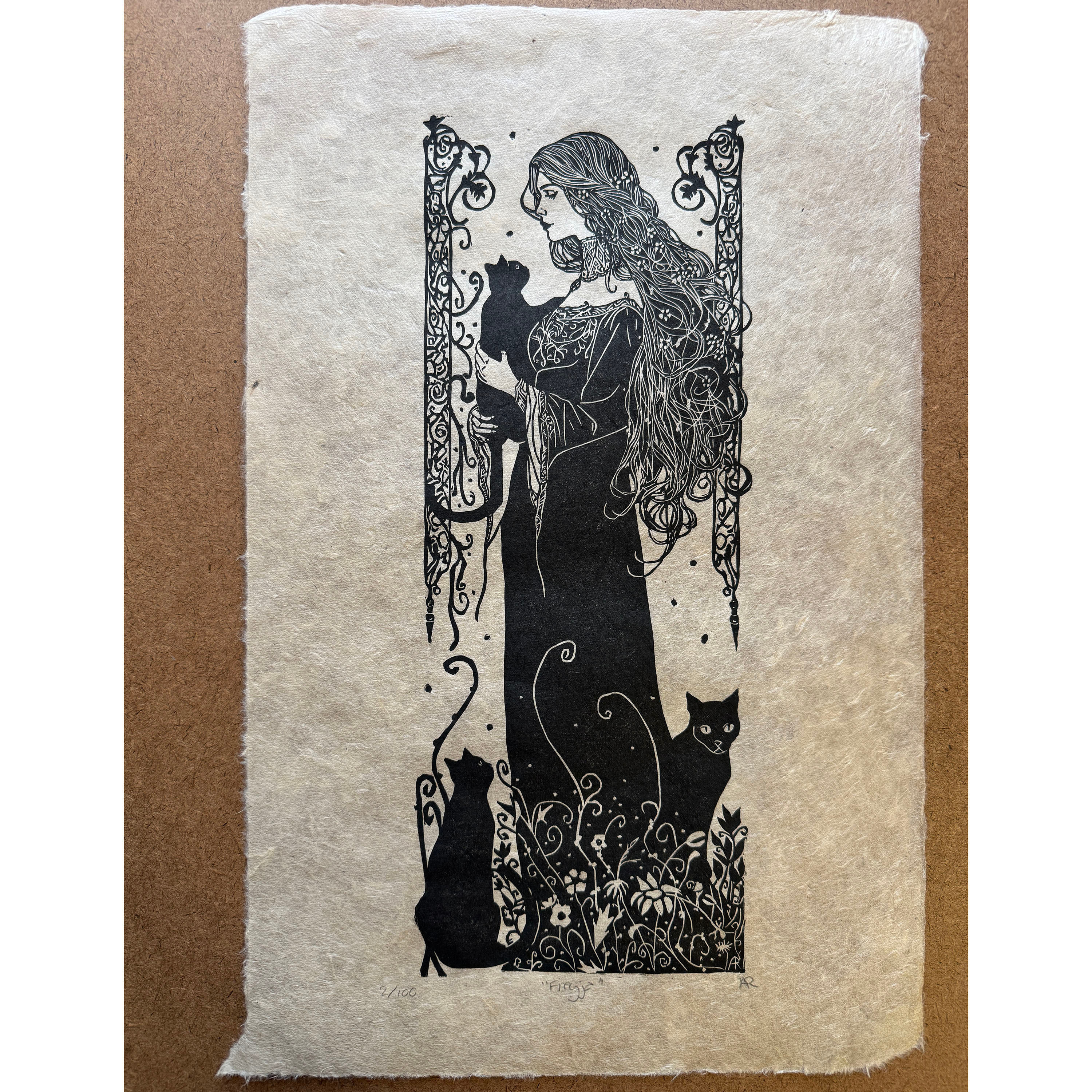 Freyja - Limited Edition Linocut Print