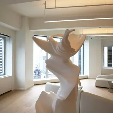 Spiritus 2.0 2019,Styrofoam, fiberglass, automotive paint. 79” X  33” X 45”