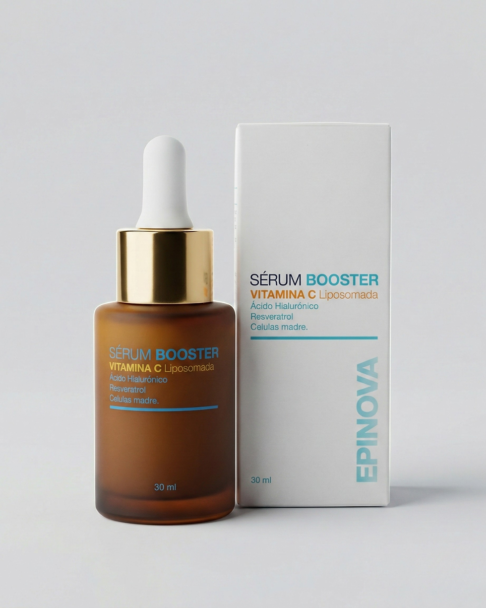 Serum de vitamina c, serum booster, ilumina tu rostro
