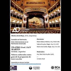COMISIÓN DE PATRIMONIO. CICLO: INTERVENCIONES EN EL PATRIMONIO EDIFICADO.