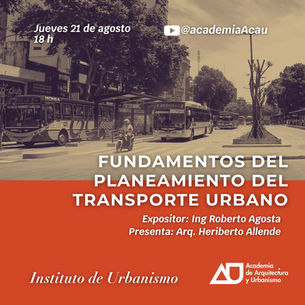 FUNDAMENTOS DEL PLANEAMIENTO DEL TRANSPORTE URBANO