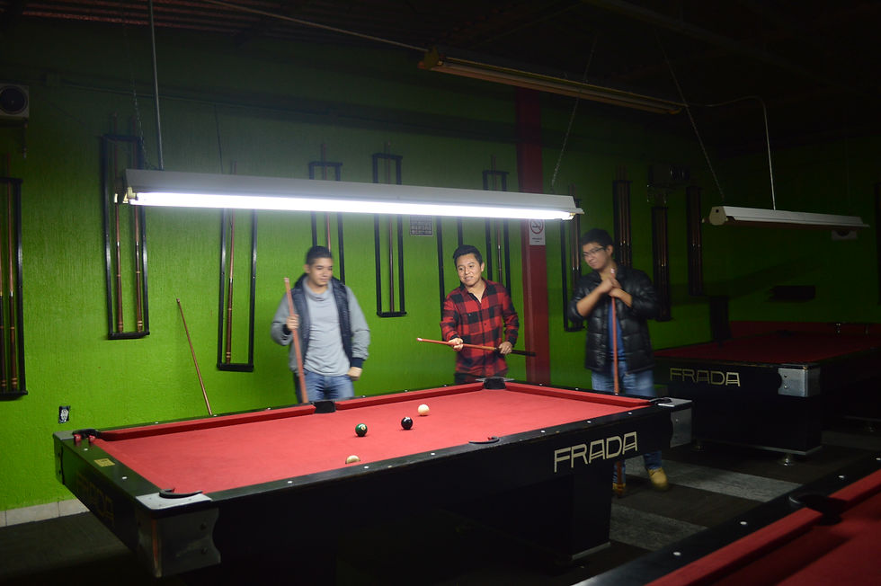 Billar en la Navidad