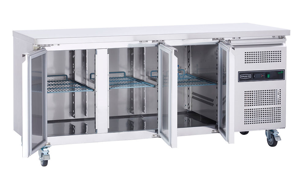 Thumbnail: Sterling Pro Cobus SPCR300P 3 Door Refrigerated Counter, 417 Litres