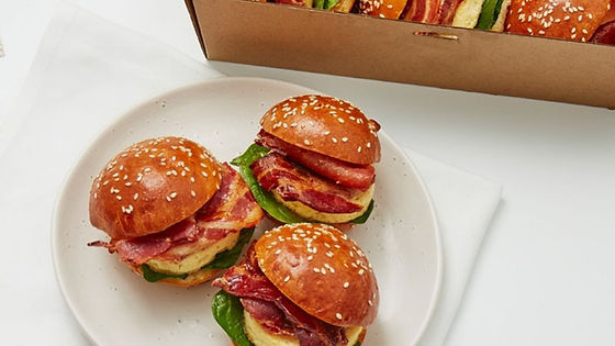 Mini Bacon & Egg Rolls