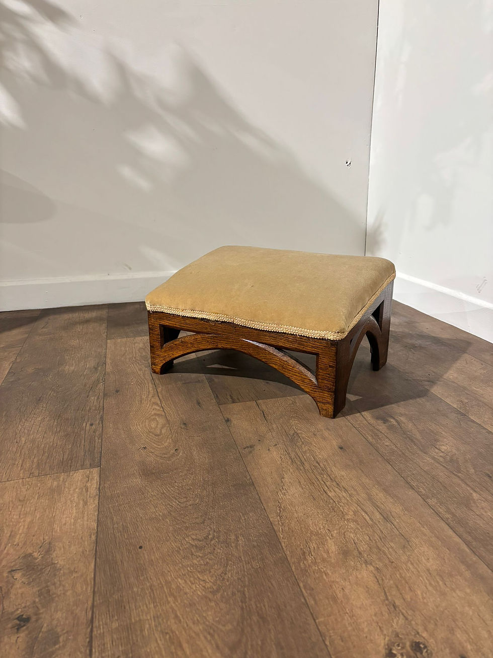 Thumbnail: Early 19th Century Ecclesiastical Oak Framed Kneeling Stool