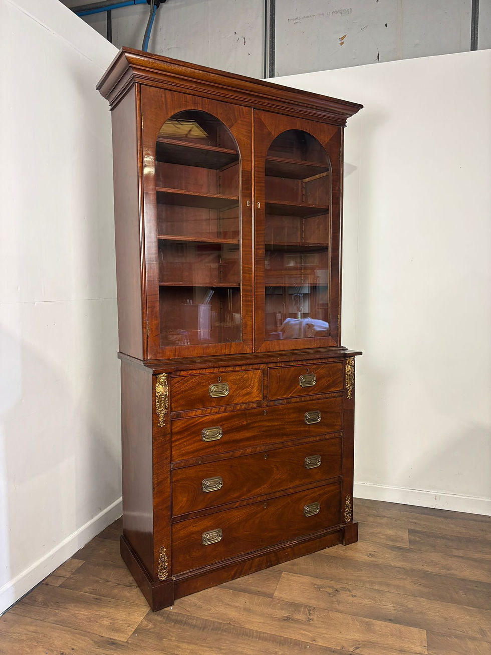 Thumbnail: 19th century Mahogany Glazed Bookcase