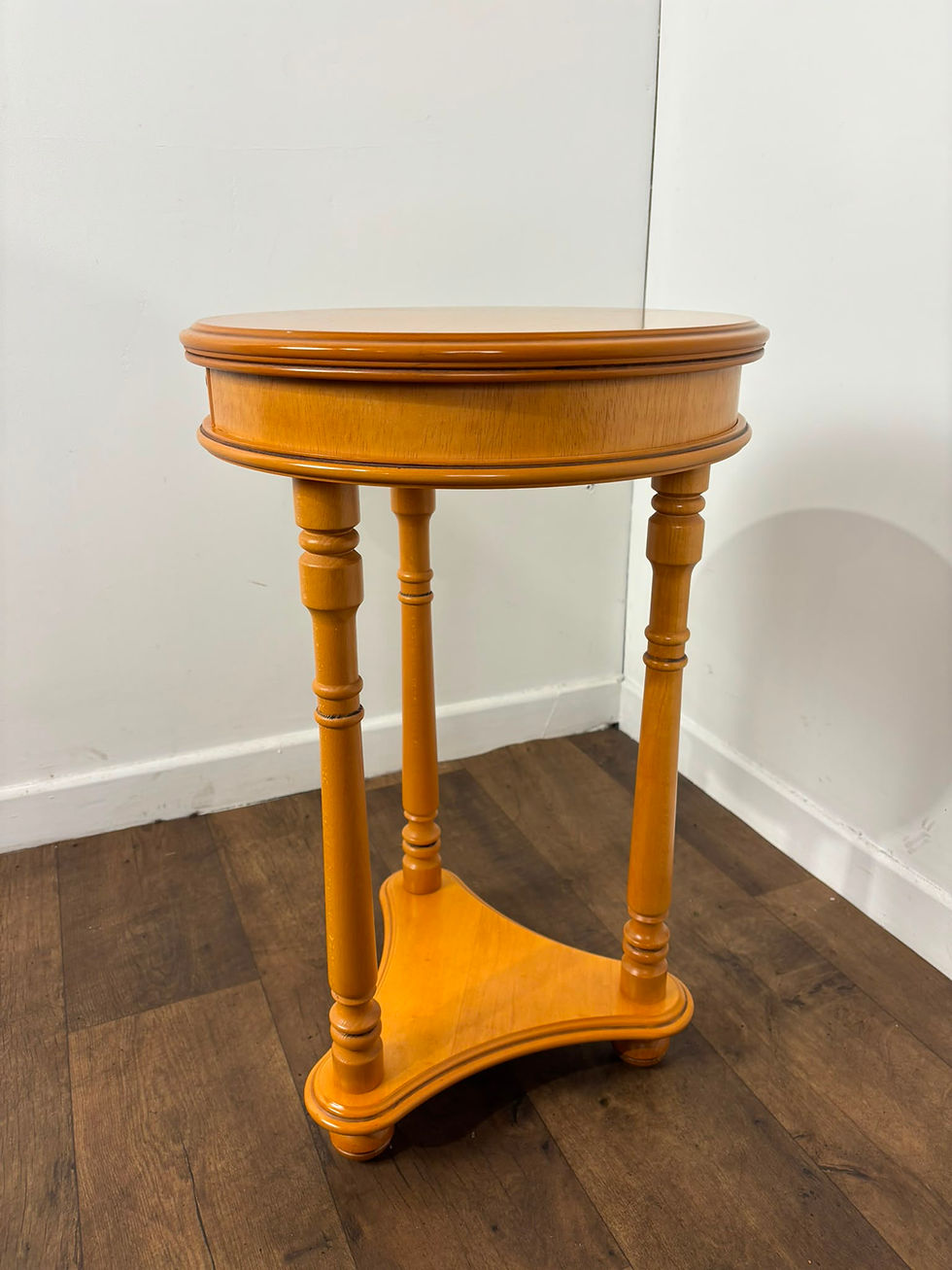 Thumbnail: Reproduction Beech Circular Lamp Table