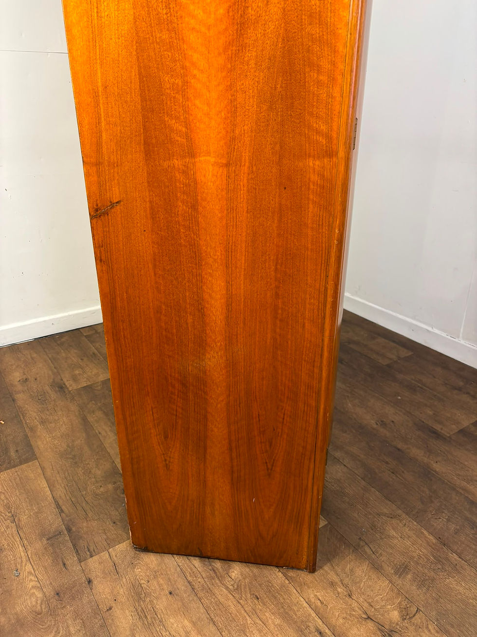 Thumbnail: Vintage Walnut Veneered Double Wardrobe