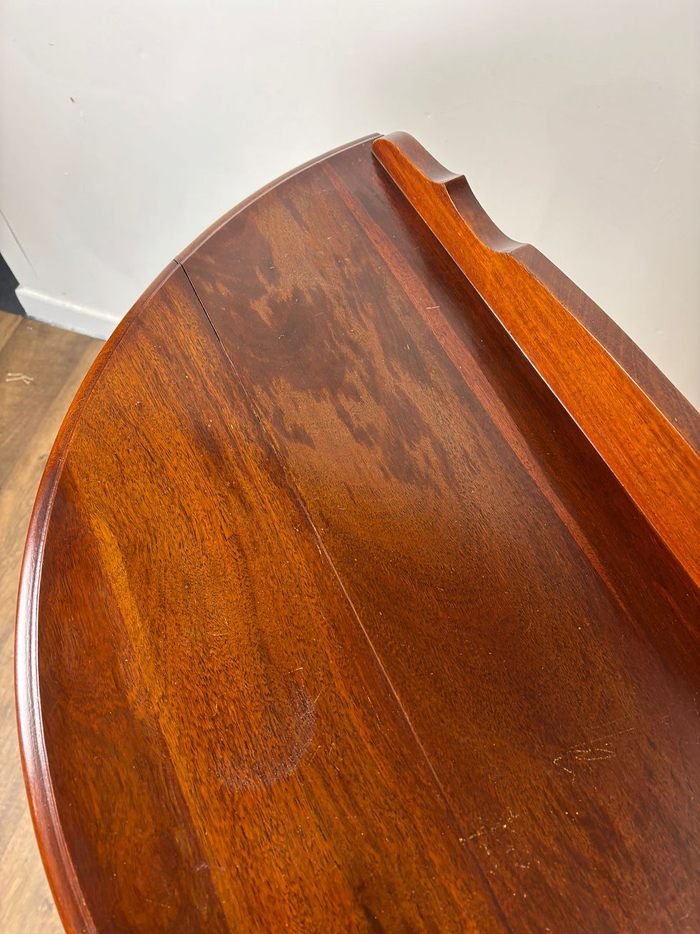 Thumbnail: Vintage Mahogany Bow Fronted Display Cabinet