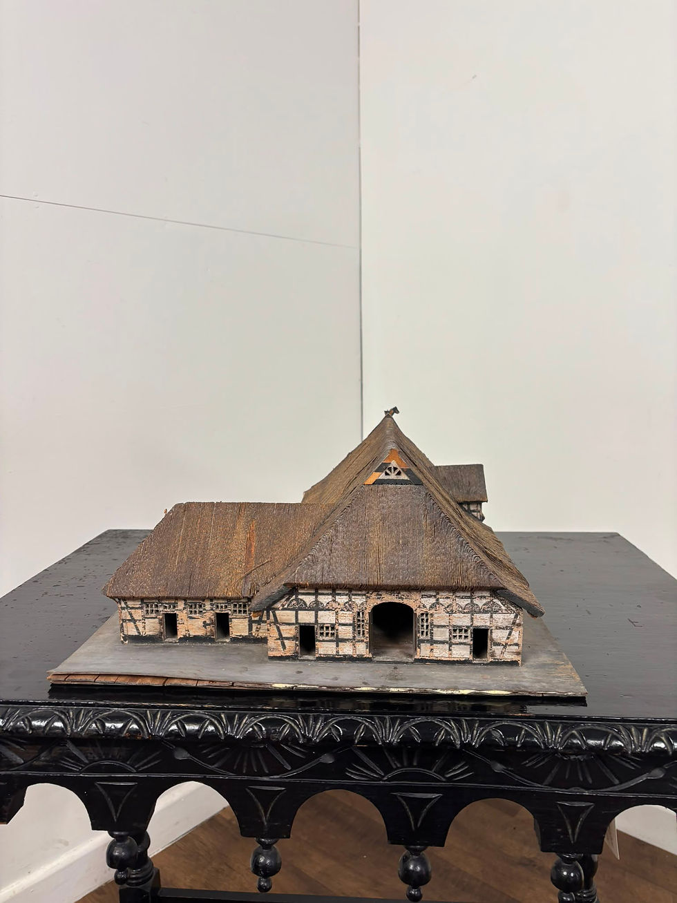 Thumbnail: Antique Architectural Model Of Traditional Lower Saxon Farmhouse 