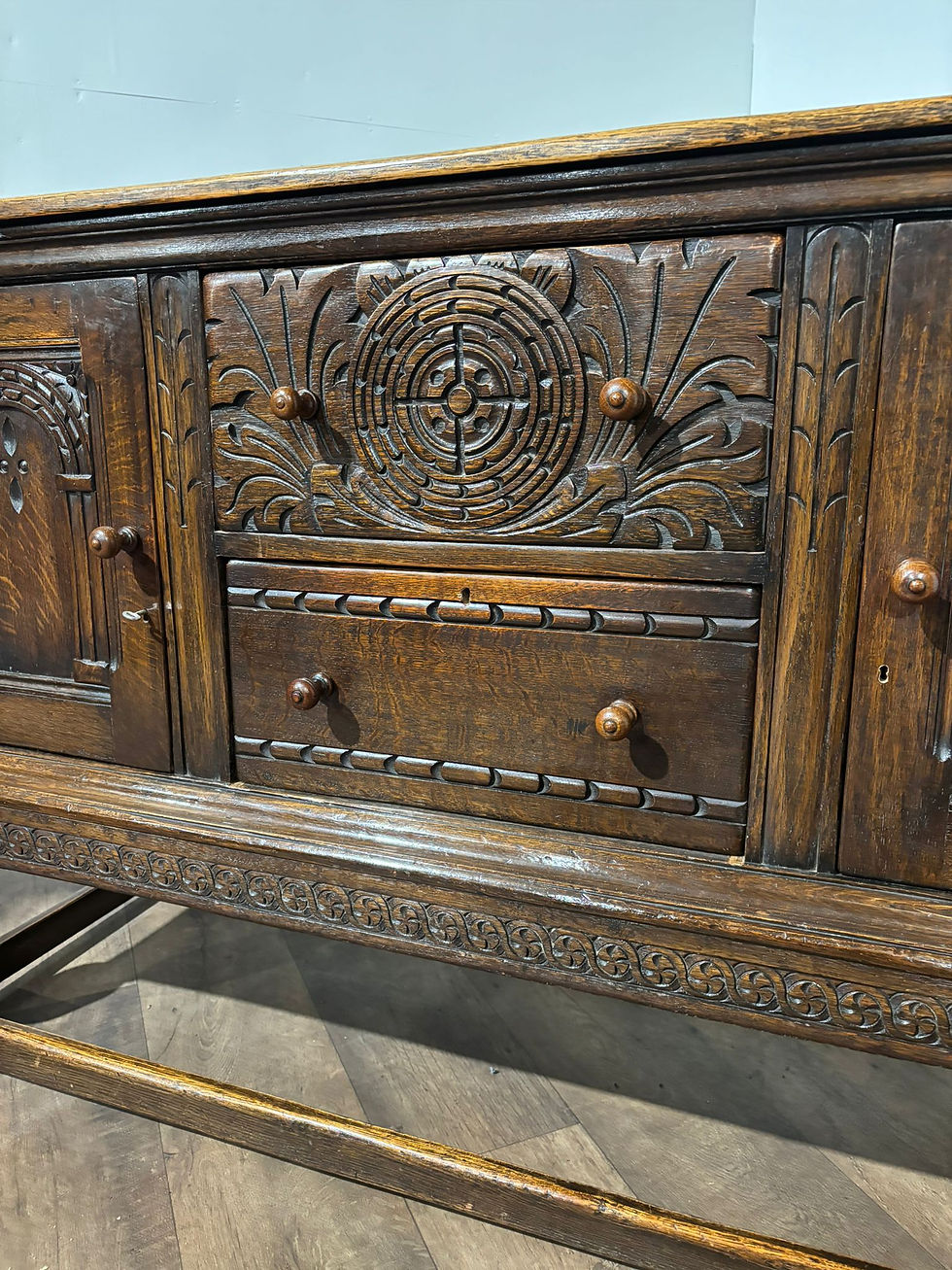 Thumbnail: 17th Century Style Oak Sideboard