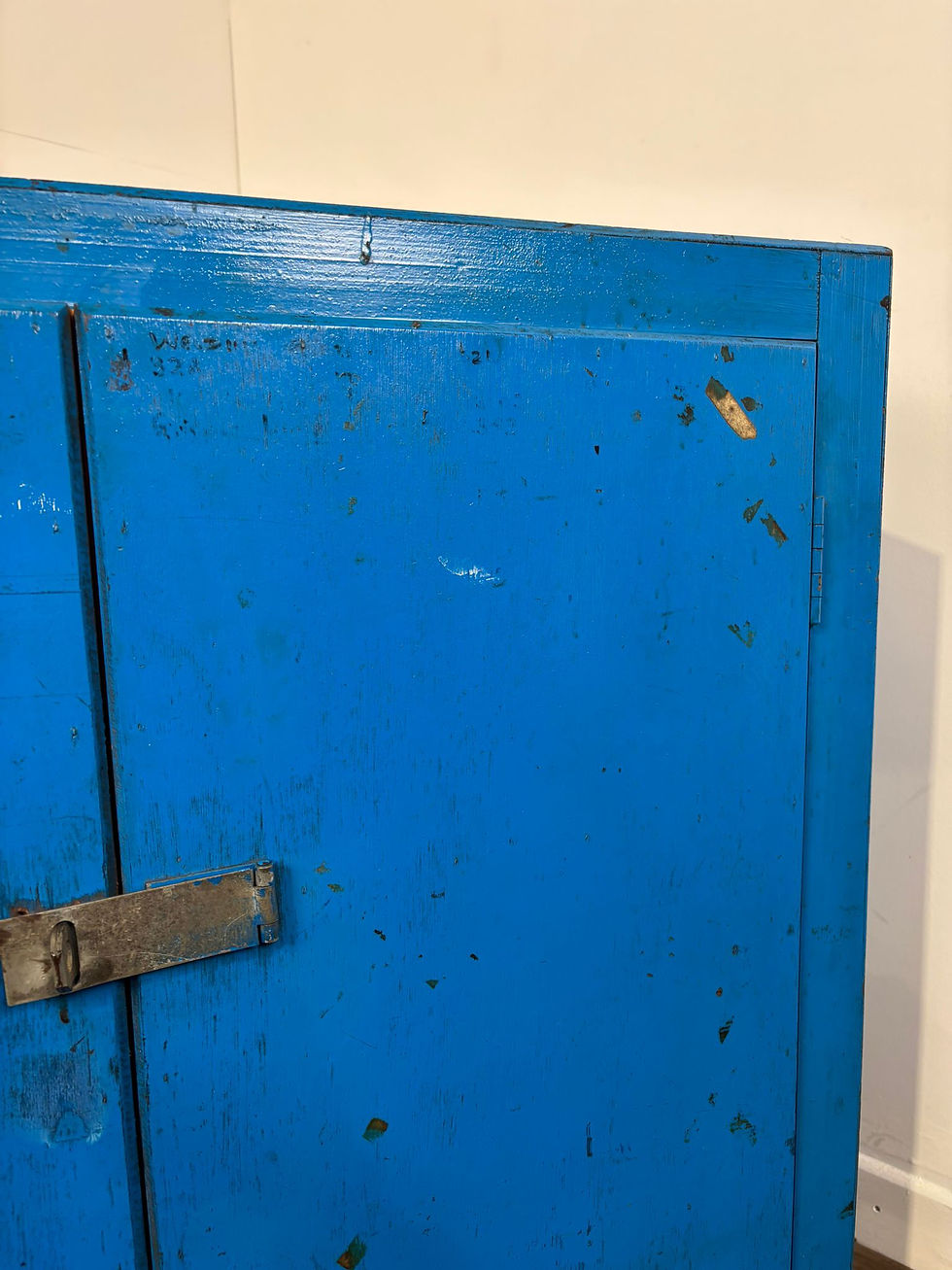 Thumbnail: Blue Painted Wooden Cabinet