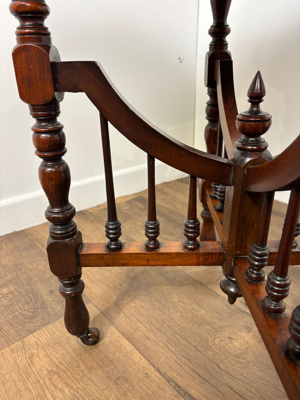 Thumbnail: Edwardian Red Walnut Octagonal Window Table on Castors