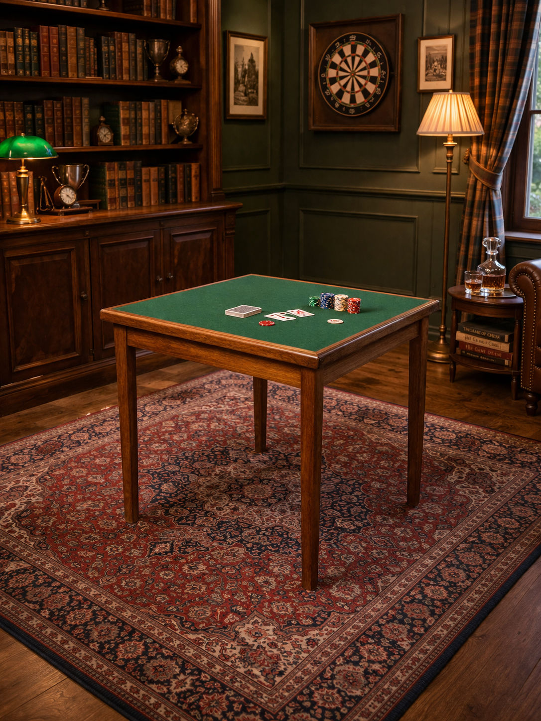 BRDR Furbo Danish Mid Century Teak Games Table – Reversible Top