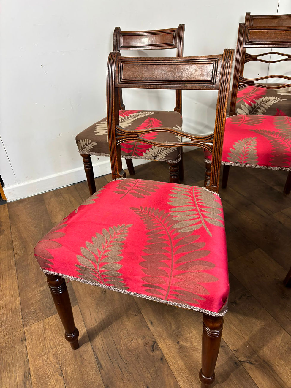 Thumbnail: Set of Six 19th Century Mahogany Dining Chairs