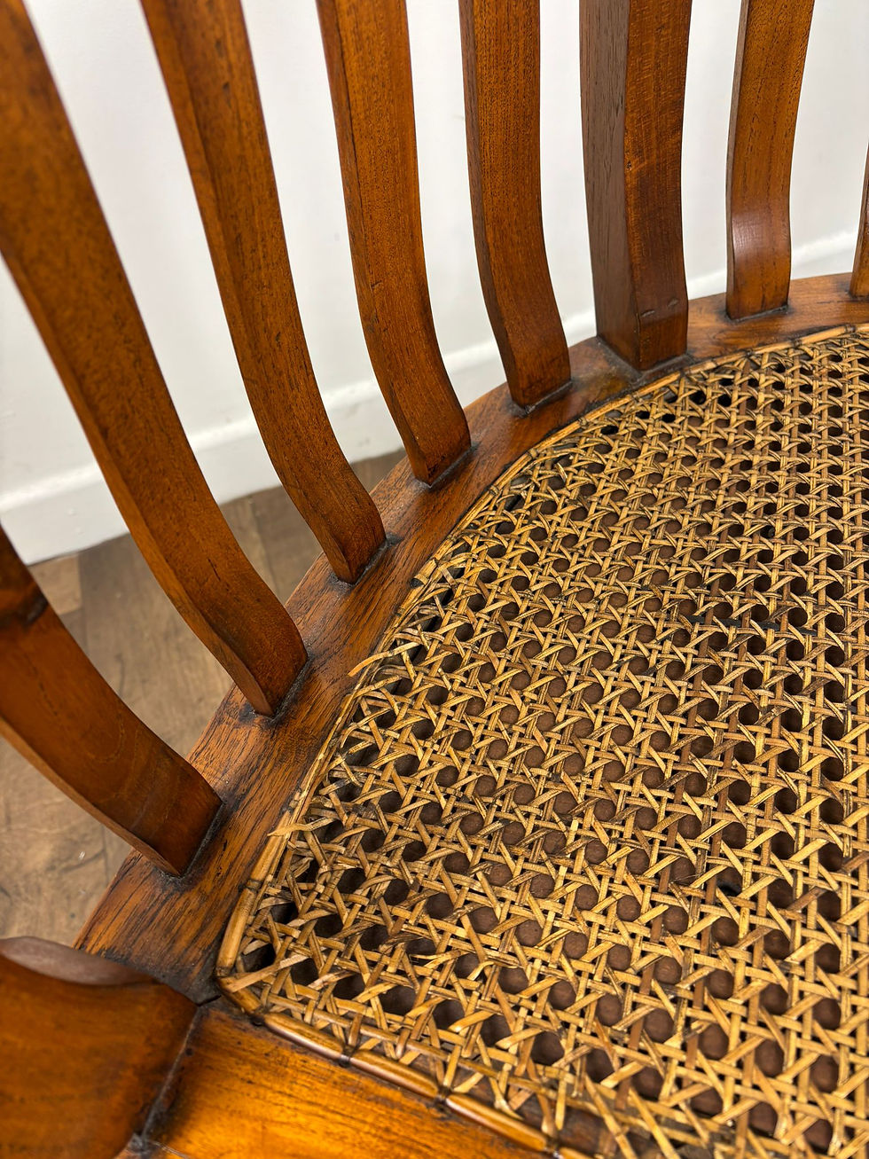 Thumbnail: Antique Style Hardwood Bergère Chair