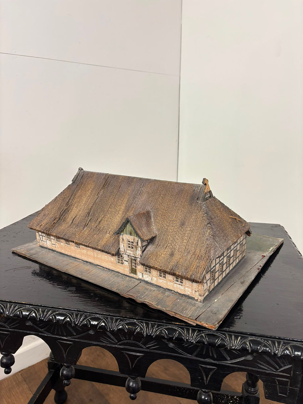 Thumbnail: Antique Architectural Model Of Traditional Lower Saxon Farmhouse 