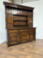 Vintage Georgian Style Oak & Walnut Dresser