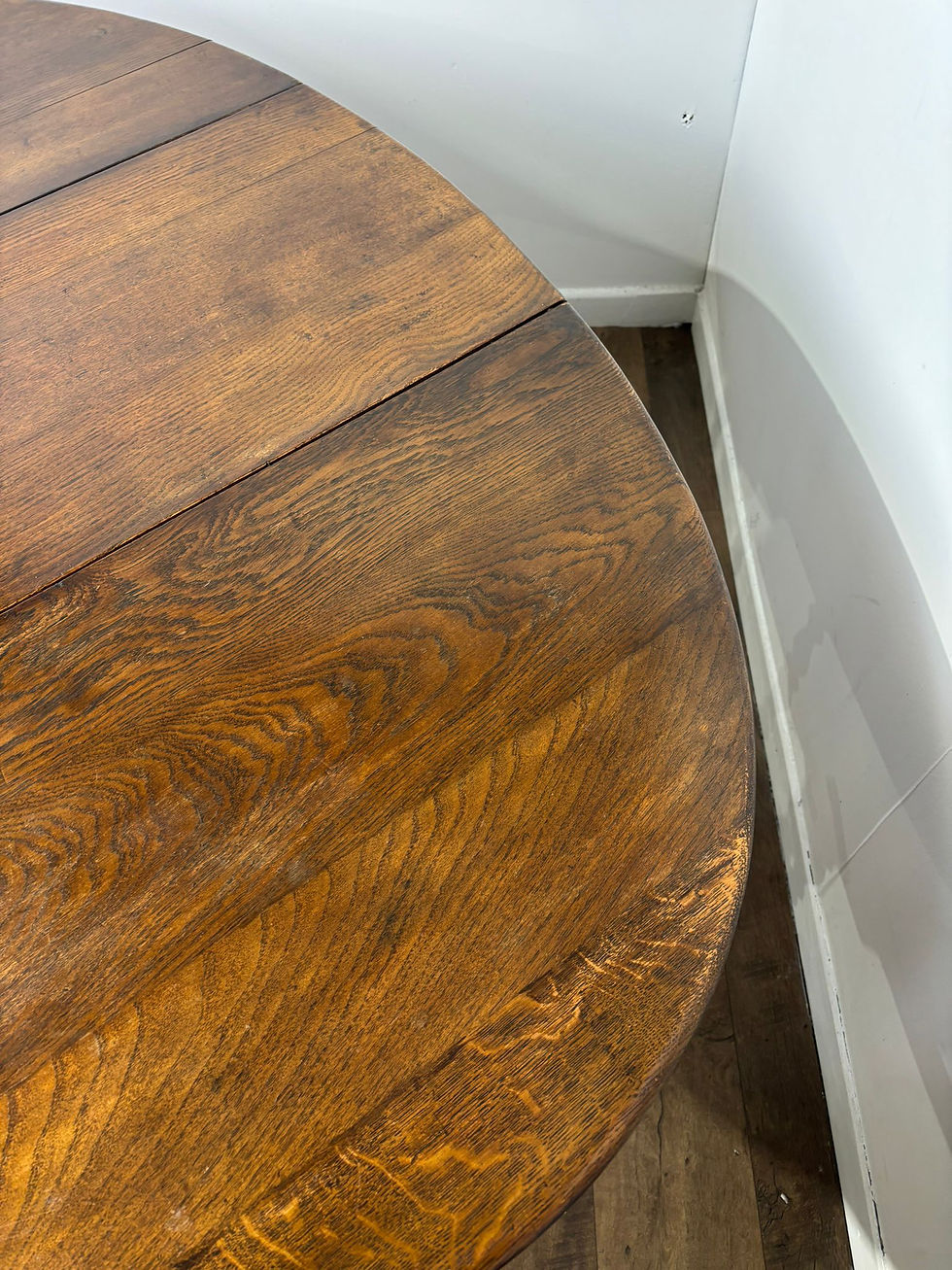Thumbnail: Vintage Oak Drop Leaf Dining Table