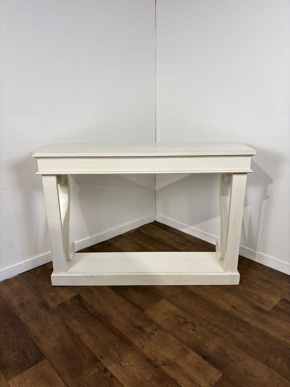 Thumbnail: Large Modern White Console Table