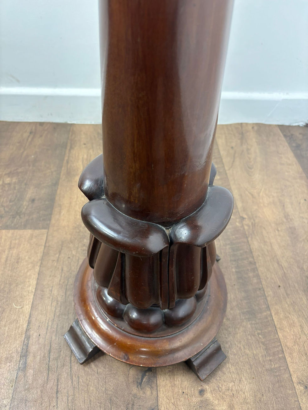 Thumbnail: Mahogany Carved Pedestal / Torchere