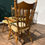 Thumbnail: Six Vintage Oak Dining Chairs To Include Two Carvers