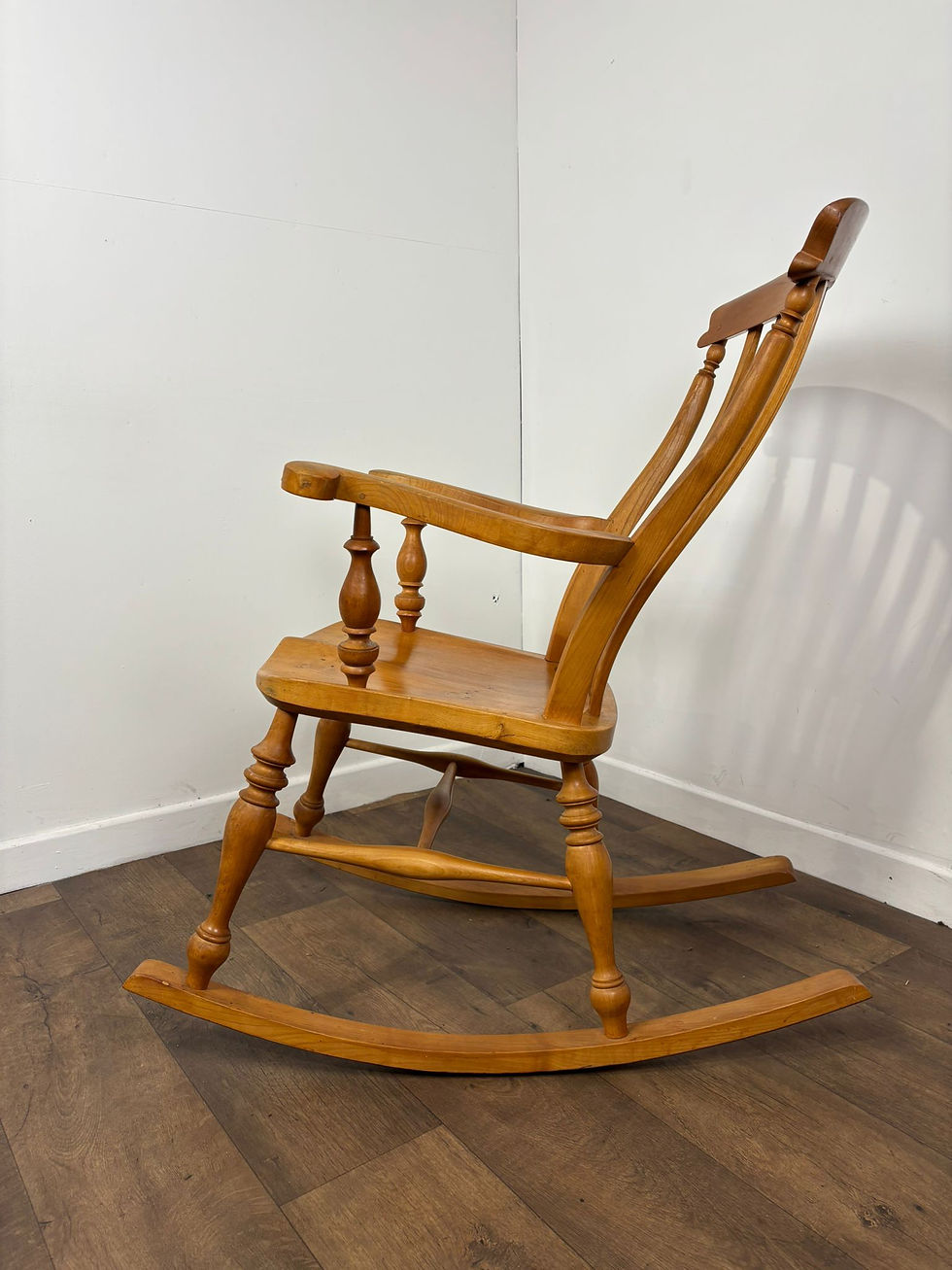 Thumbnail: Vintage Elm Grandfather Rocking Chair
