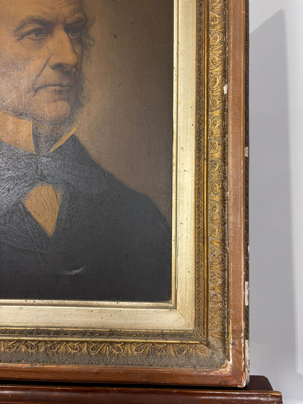 Thumbnail: Victorian Oleograph Portrait of William E. Gladstone MP by Robert A. Muller – Na