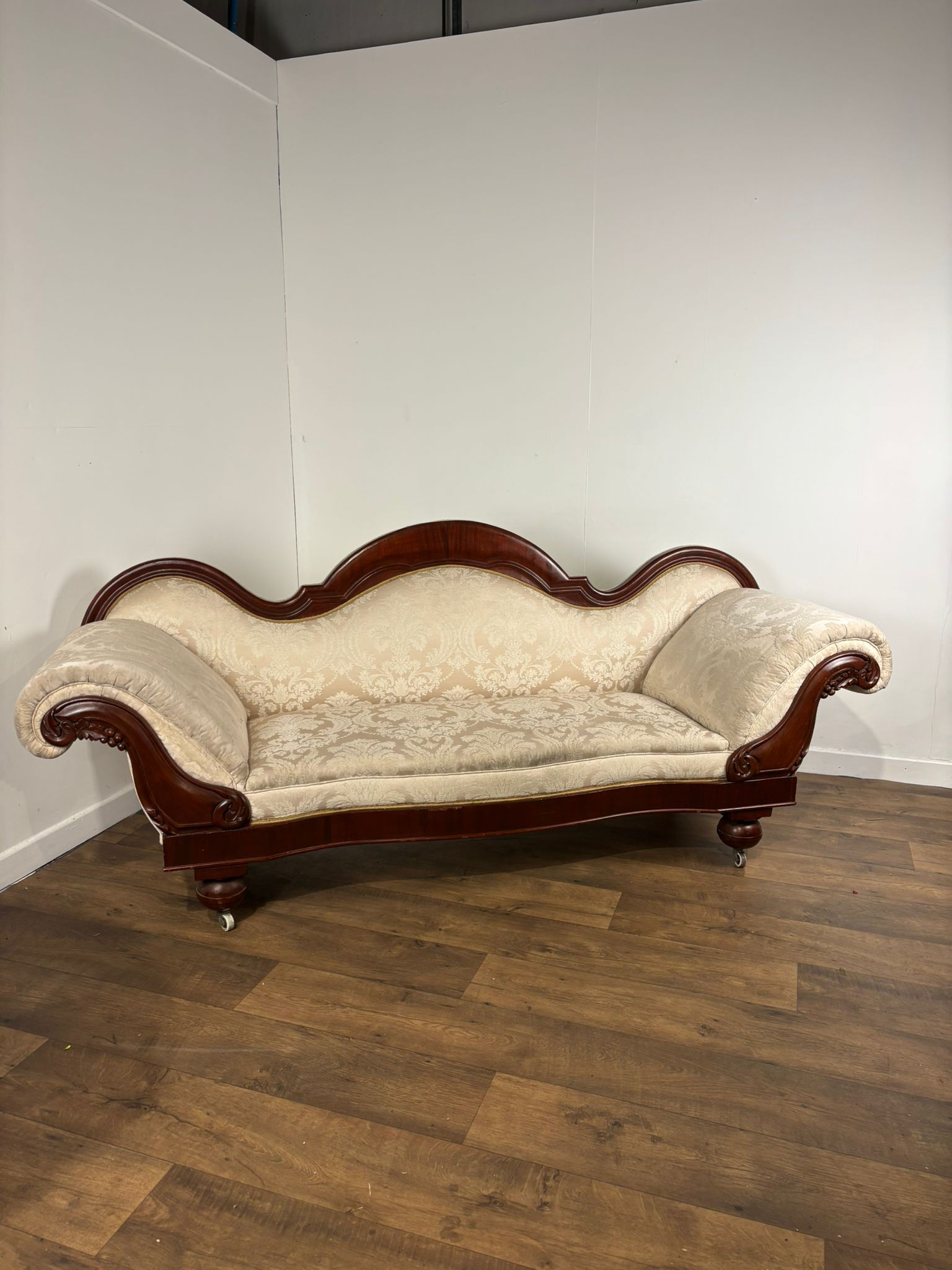 19th Century Mahogany Framed Settee