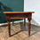 Thumbnail: Victorian Mahogany Table with Rexine Top and Brass Border